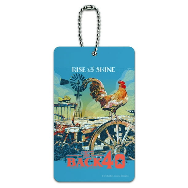 Back 40 Barn Keepin It Rural Rise and Shine Rooster Farm Farming Satin Chrome Plated Metal Money Clip Back 40 Barn Keepin It Rural Rise and Shine Rooster Farm Farming Satin Chrome Plated Metal Money Clip